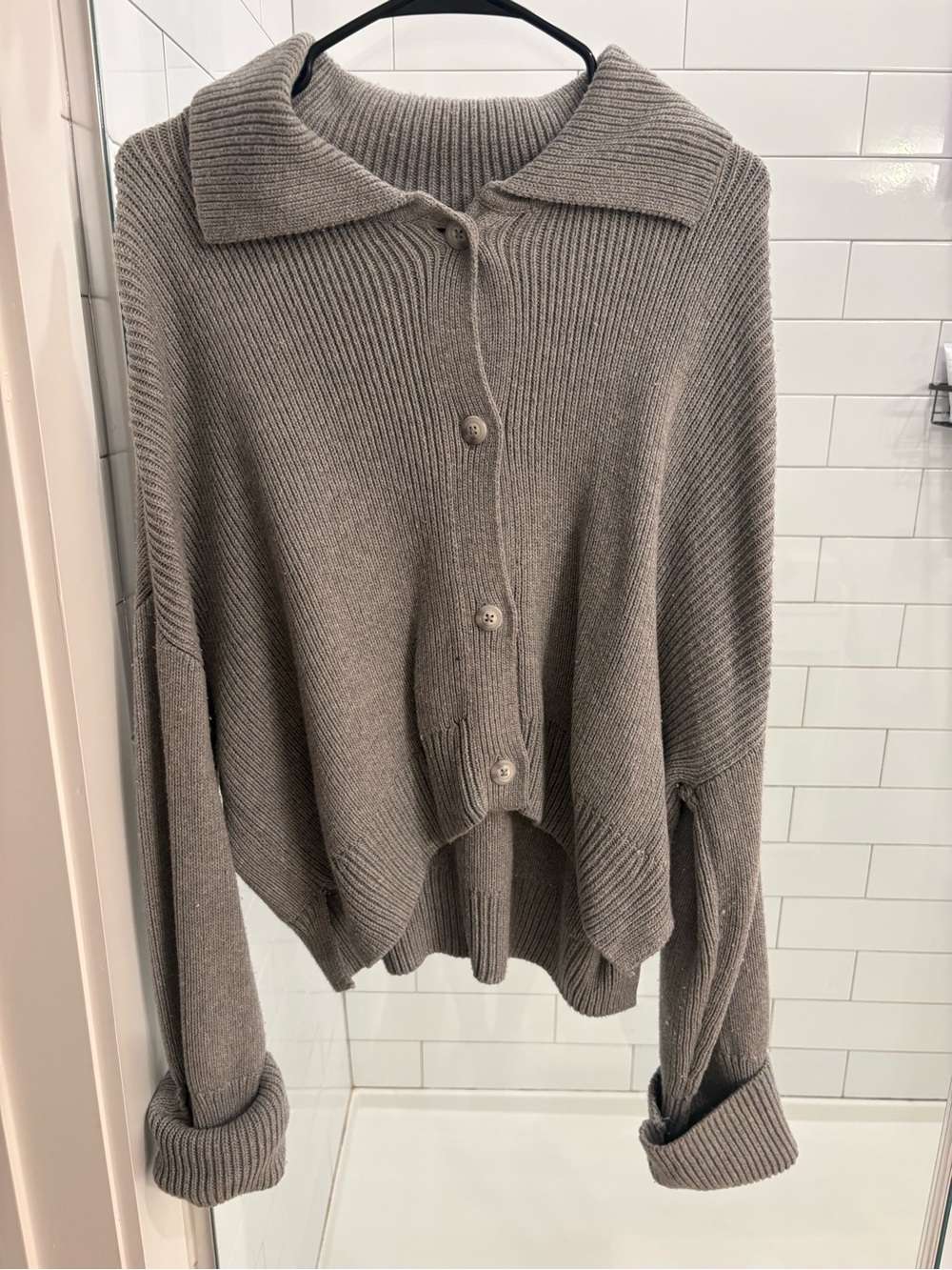Abercrombie and Fitch collard cardigan - L